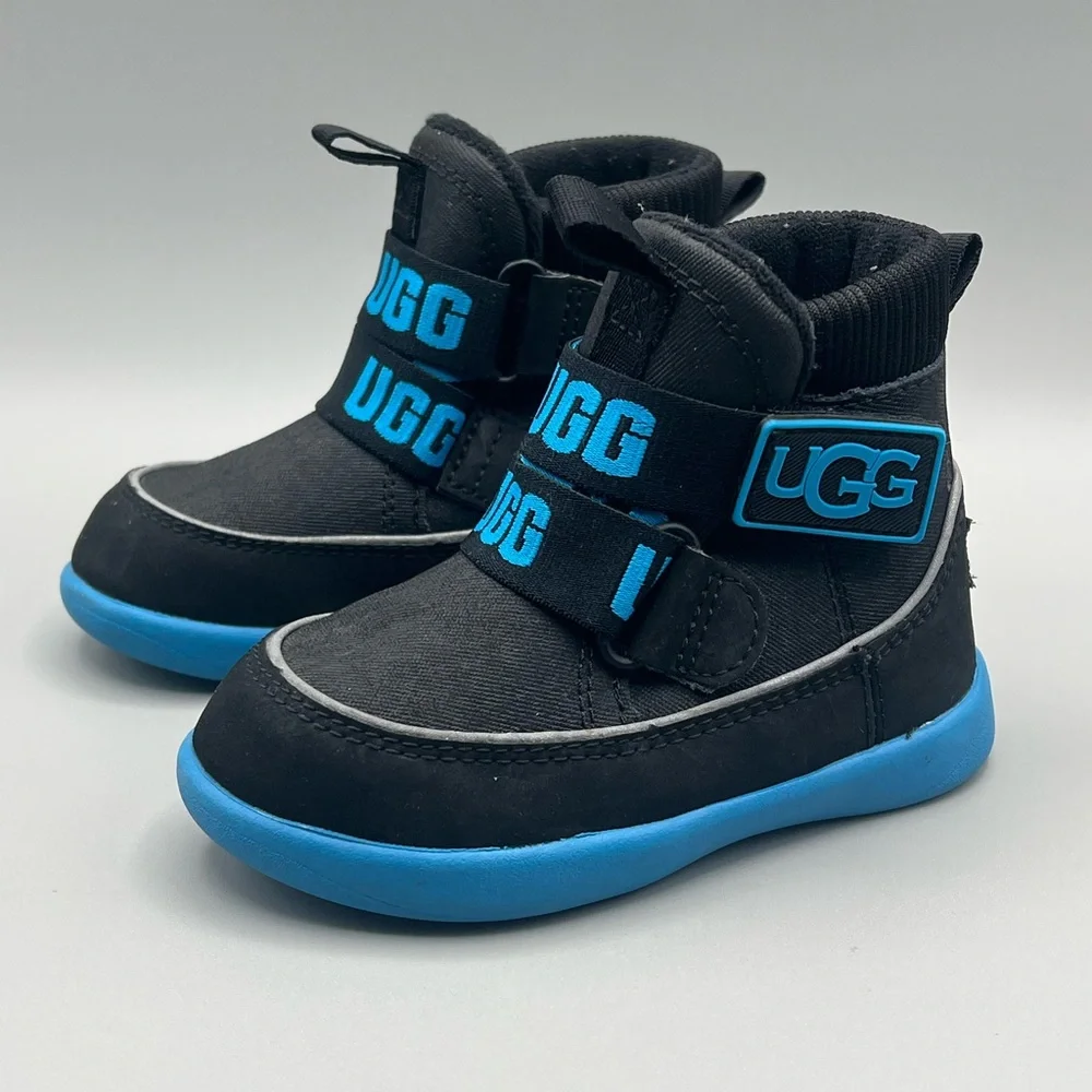 UGG Tabor Chukka Waterproof Black & Blue Snow Boots - Baby Toddler Size‎ 6
